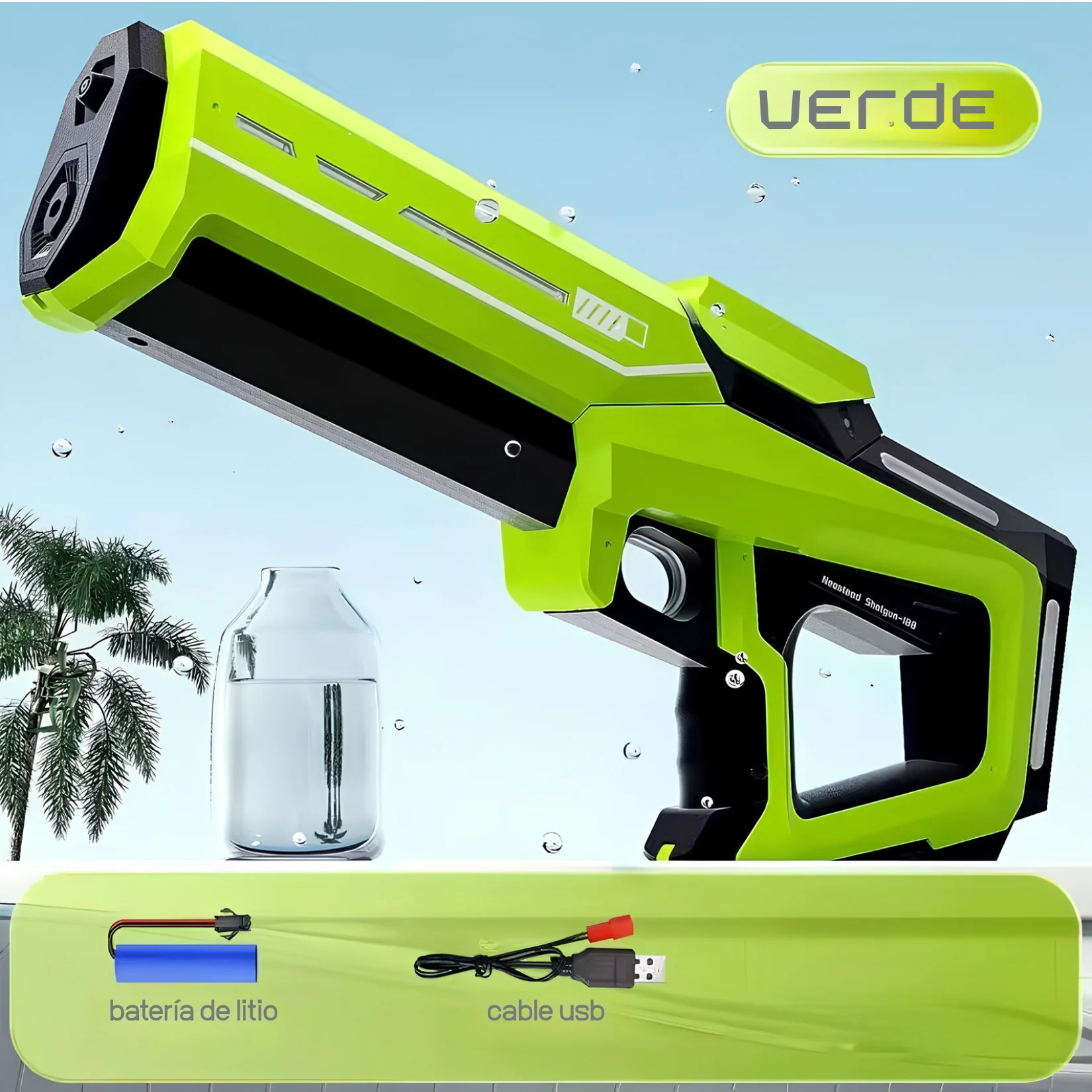 Pistola de Agua Eléctrica Automática Neostand Shotgun-188 | Alta Potencia con y sin Depósito
